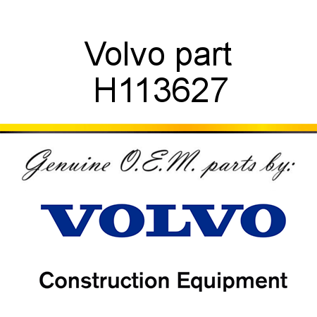 Volvo part H113627