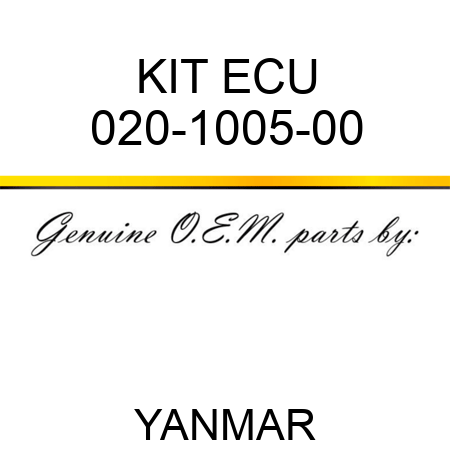 KIT ECU 020-1005-00