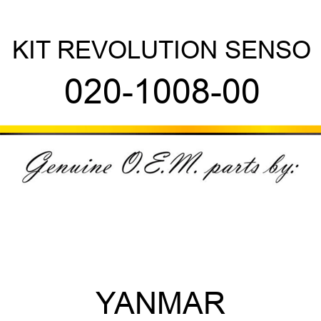 KIT REVOLUTION SENSO 020-1008-00