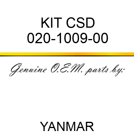 KIT CSD 020-1009-00