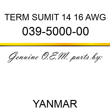 TERM SUMIT 14 16 AWG 039-5000-00