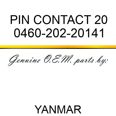 PIN, CONTACT, 20 0460-202-20141