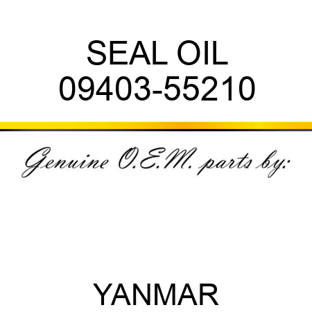 SEAL, OIL 09403-55210