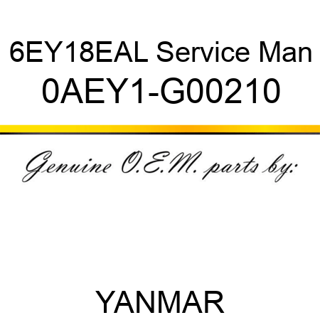 6EY18EAL Service Man 0AEY1-G00210