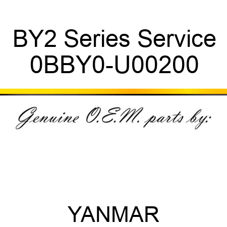 BY2 Series Service 0BBY0-U00200
