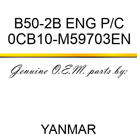 B50-2B ENG P/C 0CB10-M59703EN