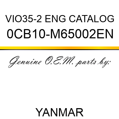 VIO35-2 ENG CATALOG 0CB10-M65002EN