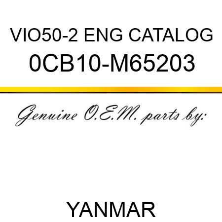 VIO50-2 ENG CATALOG 0CB10-M65203