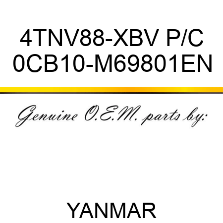 4TNV88-XBV P/C 0CB10-M69801EN