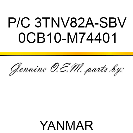 P/C 3TNV82A-SBV 0CB10-M74401