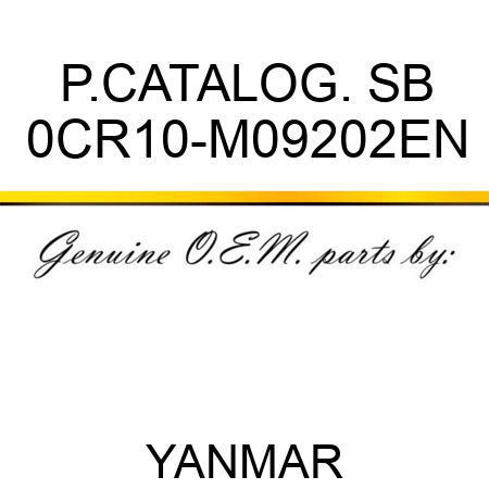 P.CATALOG. SB 0CR10-M09202EN