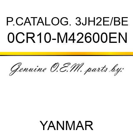 P.CATALOG. 3JH2E/BE 0CR10-M42600EN