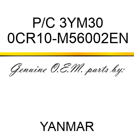 P/C 3YM30 0CR10-M56002EN