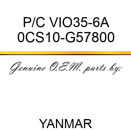 P/C VIO35-6A 0CS10-G57800