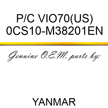 P/C VIO70(US) 0CS10-M38201EN