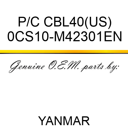 P/C CBL40(US) 0CS10-M42301EN