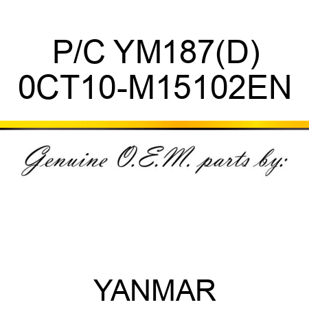 P/C YM187(D) 0CT10-M15102EN
