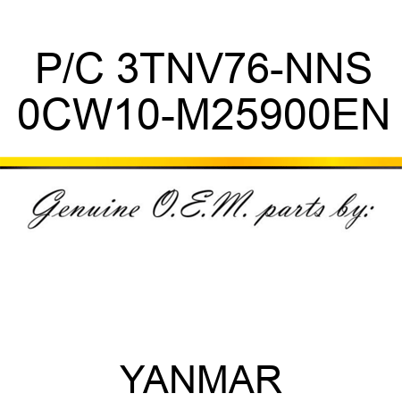 P/C 3TNV76-NNS 0CW10-M25900EN