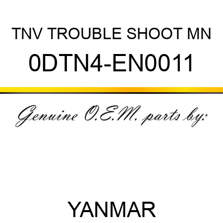 TNV TROUBLE SHOOT MN 0DTN4-EN0011