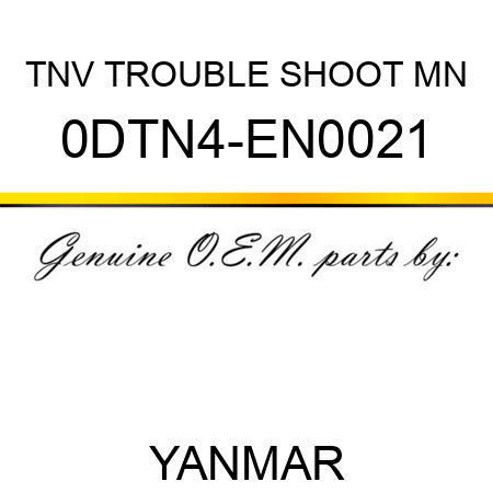 TNV TROUBLE SHOOT MN 0DTN4-EN0021