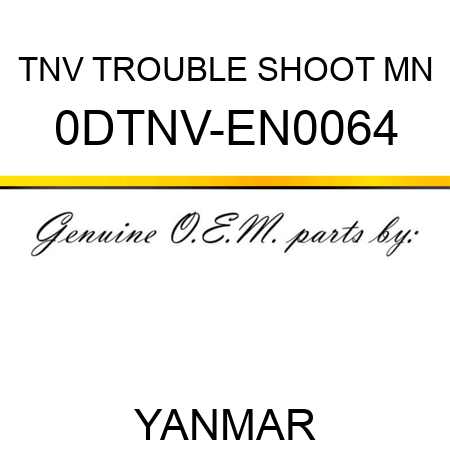 TNV TROUBLE SHOOT MN 0DTNV-EN0064