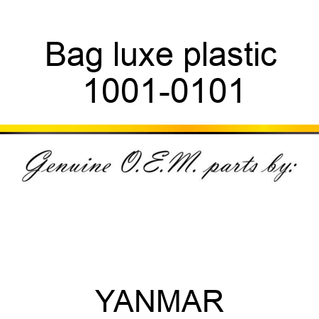 Bag luxe plastic 1001-0101