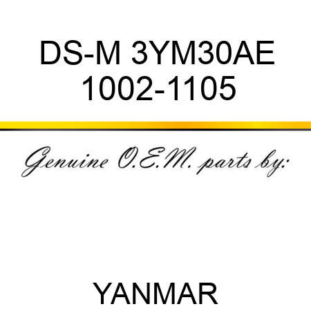 DS-M 3YM30AE 1002-1105
