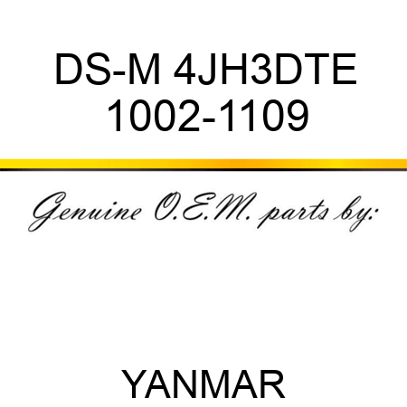 DS-M 4JH3DTE 1002-1109
