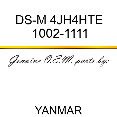 DS-M 4JH4HTE 1002-1111