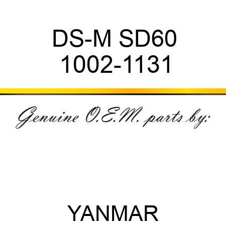 DS-M SD60 1002-1131