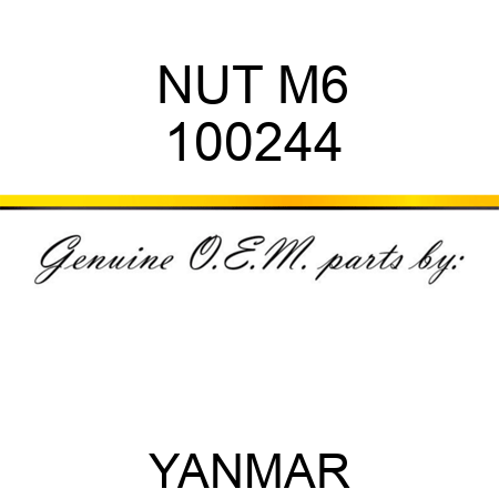 NUT, M6 100244