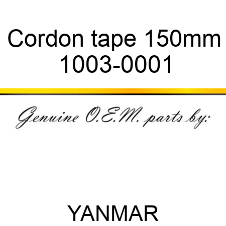 Cordon tape 150mm 1003-0001
