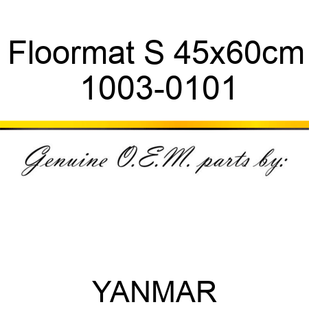 Floormat S 45x60cm 1003-0101