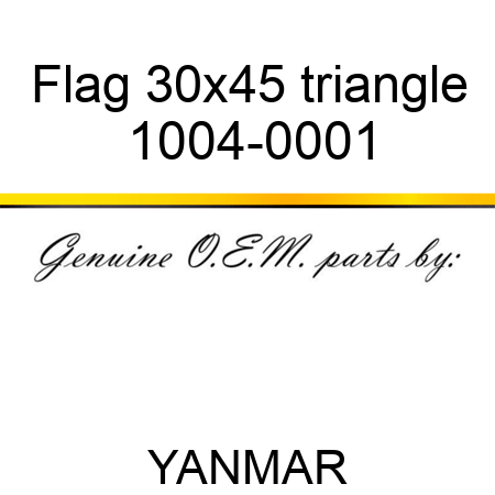 Flag 30x45 triangle 1004-0001