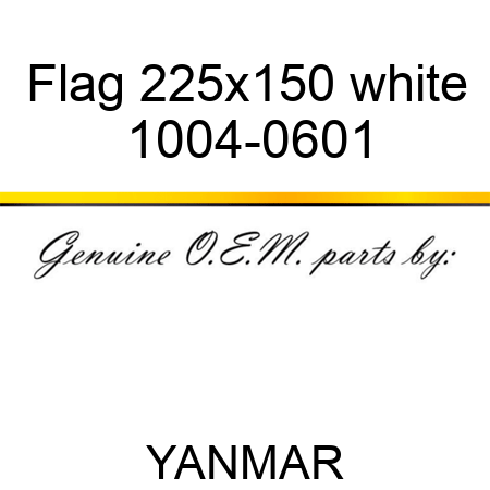 Flag 225x150 white 1004-0601
