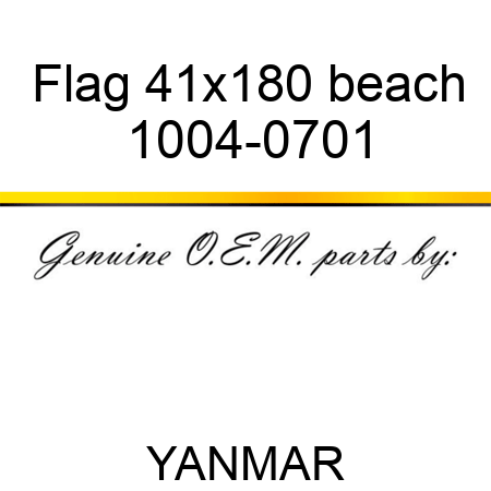 Flag 41x180 beach 1004-0701