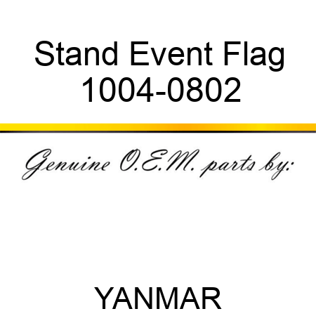 Stand Event Flag 1004-0802