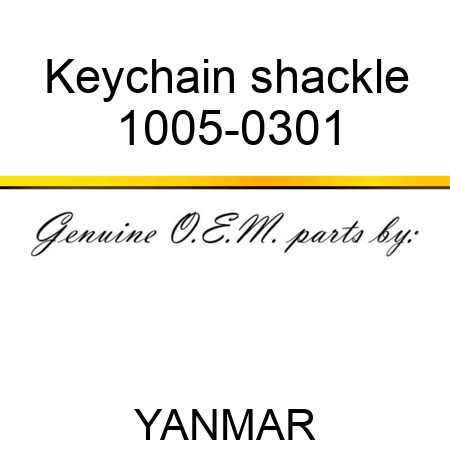 Keychain shackle 1005-0301