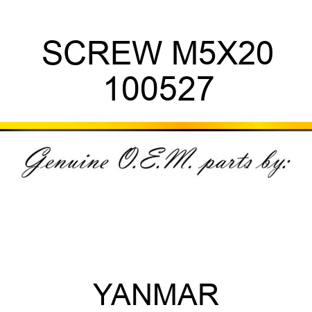 SCREW M5X20 100527