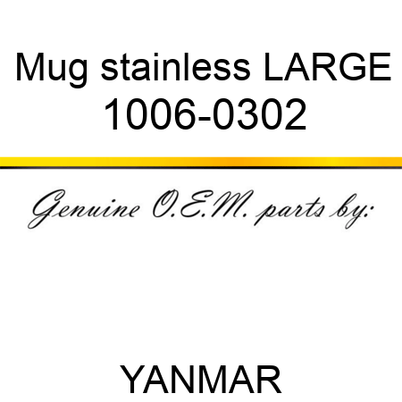 Mug, stainless LARGE 1006-0302