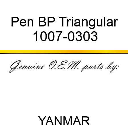 Pen, BP, Triangular 1007-0303