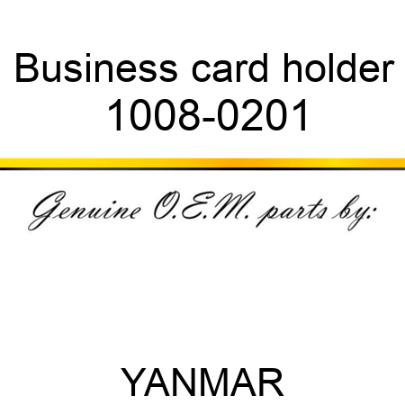 Business card holder 1008-0201