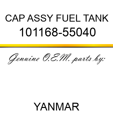 CAP ASSY, FUEL TANK 101168-55040