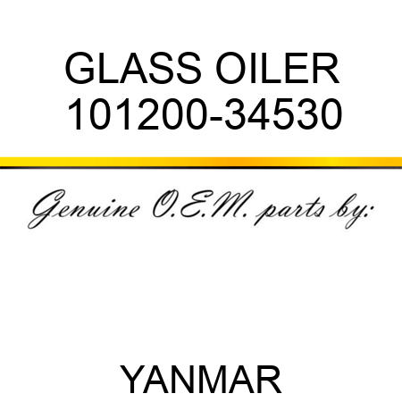 GLASS, OILER 101200-34530