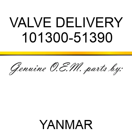 VALVE, DELIVERY 101300-51390