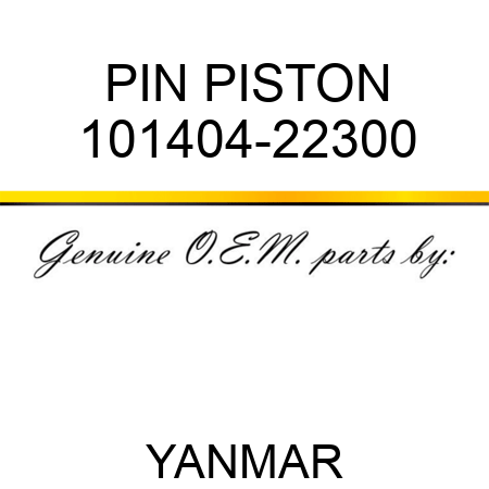 PIN, PISTON 101404-22300