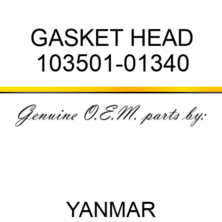 GASKET, HEAD 103501-01340