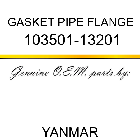 GASKET, PIPE FLANGE 103501-13201