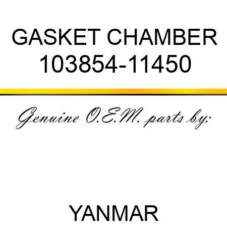 GASKET, CHAMBER 103854-11450