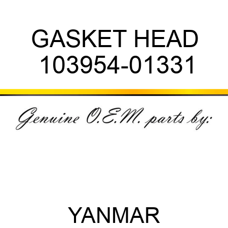 GASKET, HEAD 103954-01331